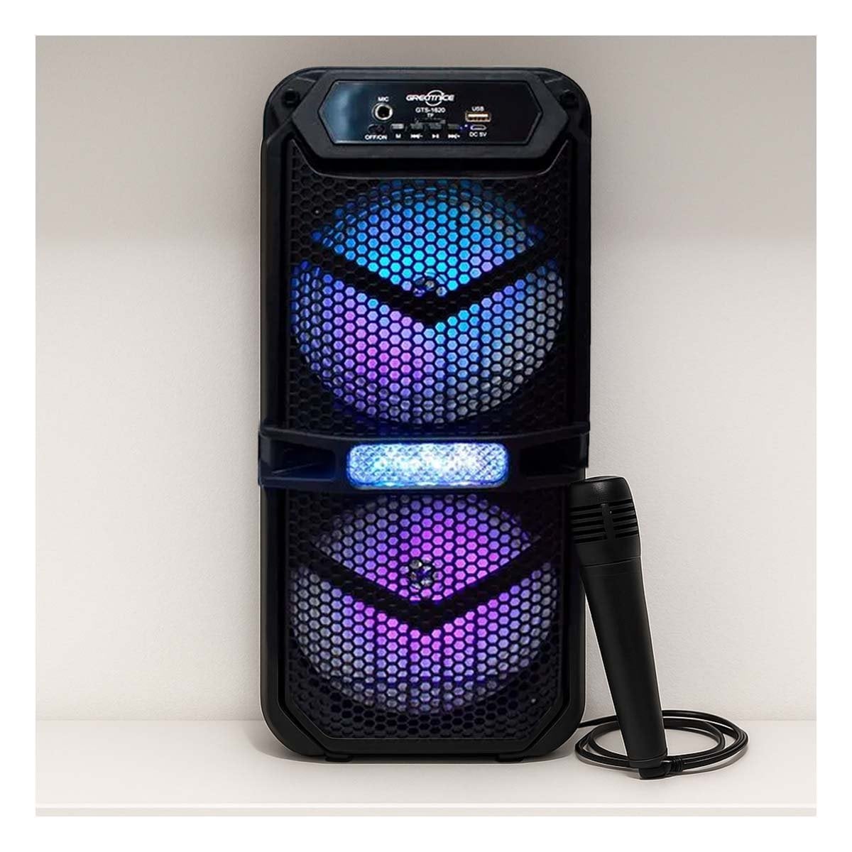 PACK4 PARLANTE RECARGABLE COLOR NEGRO 6,5 PULGADAS CON SONIDO EQUILIBRADO - 5