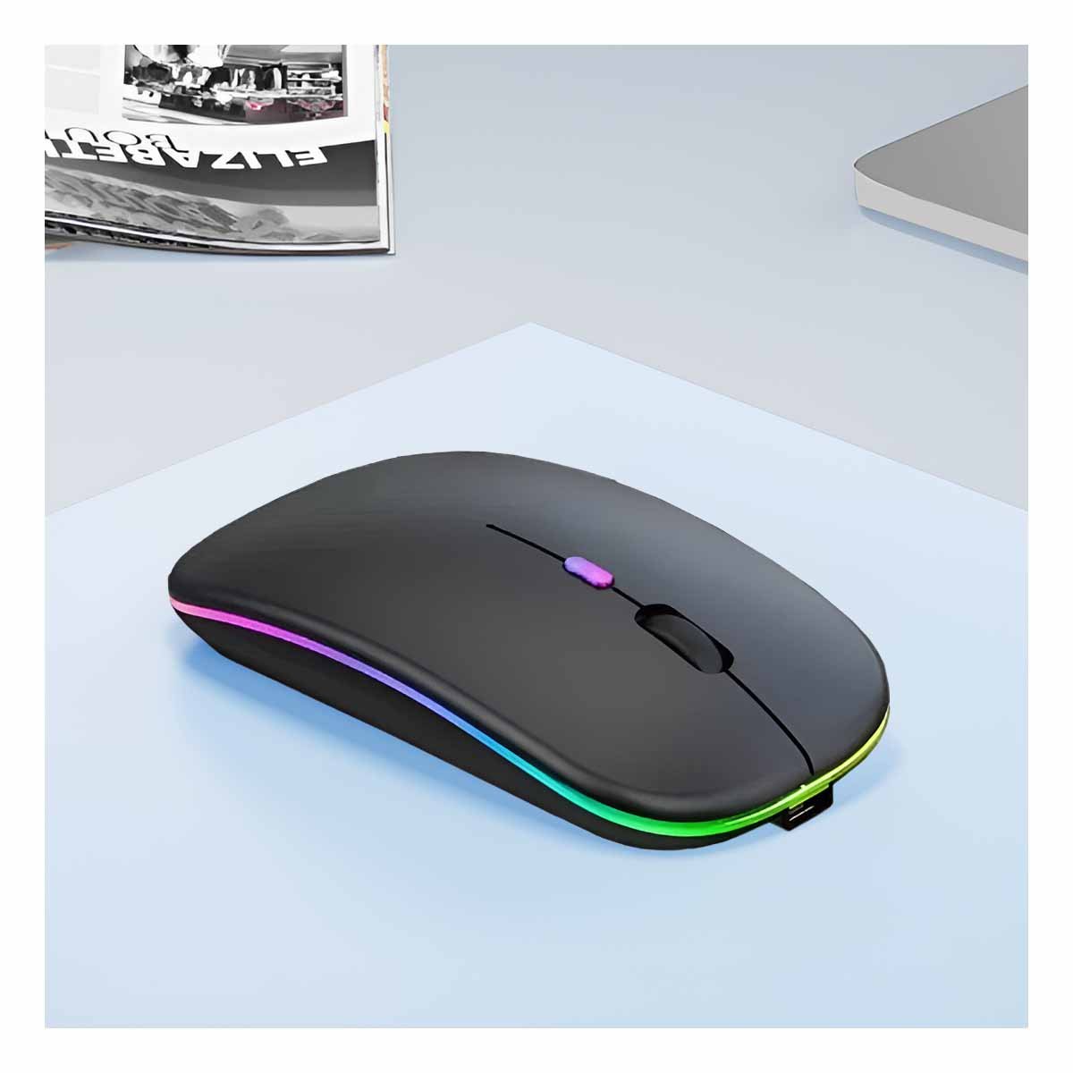 PACK2 RATON GAMER NEGRO PARA PC Y LAPTOP MANEJO ESTABLE - 5