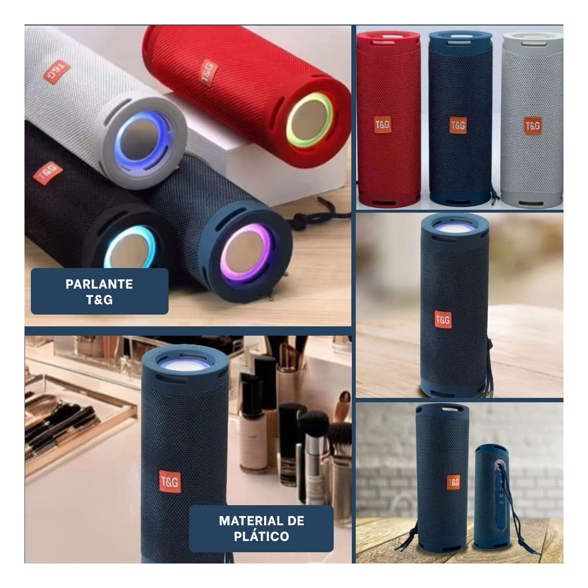 PARLANTE RECARGABLE AZUL CON SONIDO EQUILIBRADO Y USO VERSATIL Y+POST IT - 5