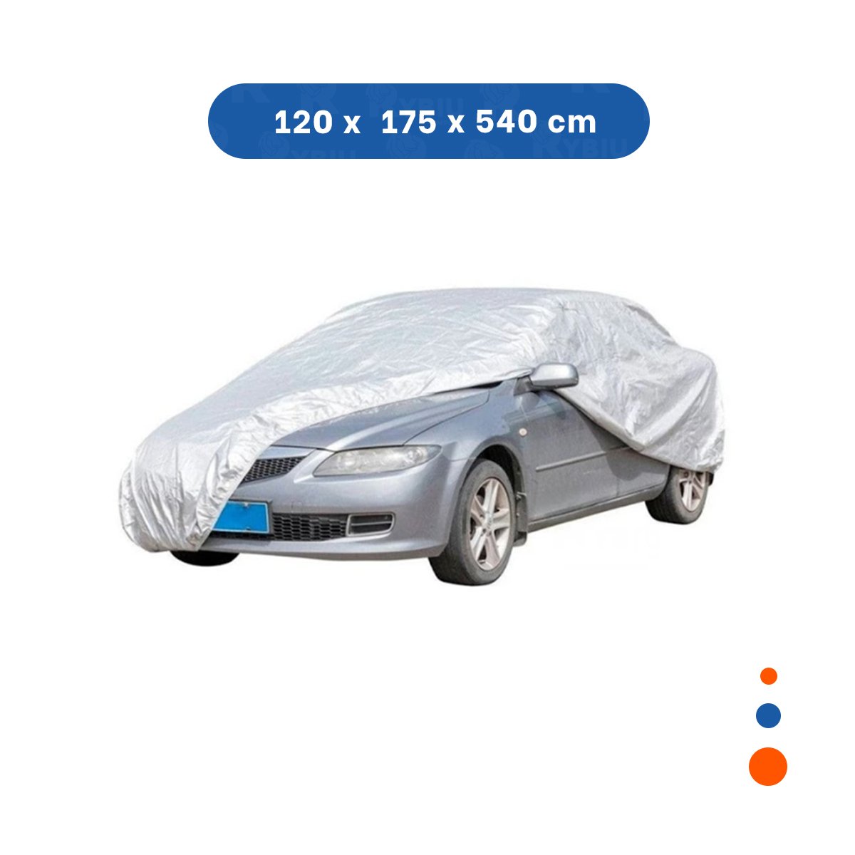 PACK2 CARPA EXTERIOR XL 540X175X120CM GRIS COBERTOR IMPERMEABLE Y+REGALO STICKER - 4