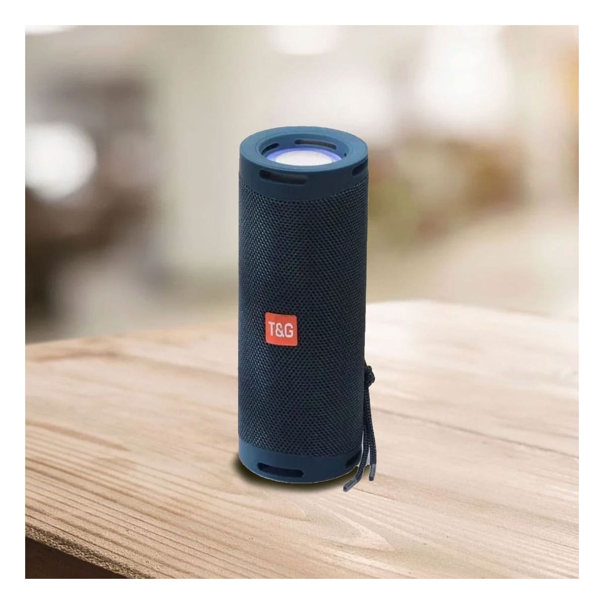 PACK6 BOCINA PROFESIONAL COLOR AZUL CON SONIDO POTENTE Y CONECTIVIDAD FACIL Y+REGALO STICKER - 3