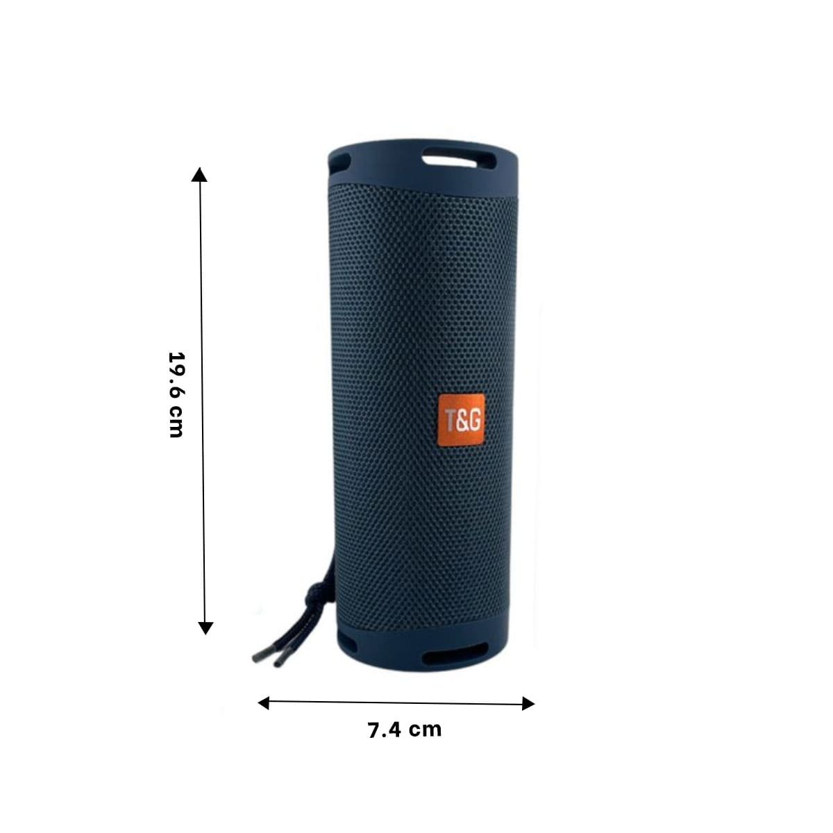 PACK6 BOCINA PROFESIONAL COLOR AZUL CON SONIDO POTENTE Y CONECTIVIDAD FACIL Y+REGALO STICKER - 4