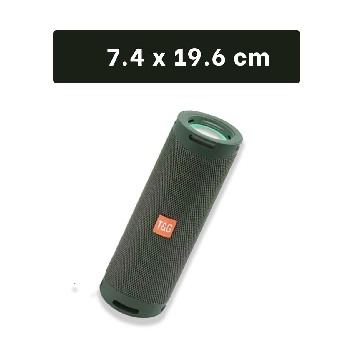 PARLANTE RECARGABLE VERDE MILITAR CON SONIDO EQUILIBRADO Y+POST IT - 4
