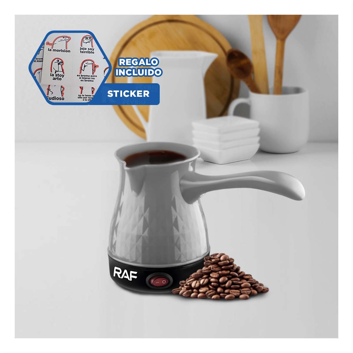 EQUIPO DE ACERO INOXIDABLE 500ML PLOMO TURCO Y PLASTICO DE GRAN ALCANCE Y+REGALO STICKER - 1