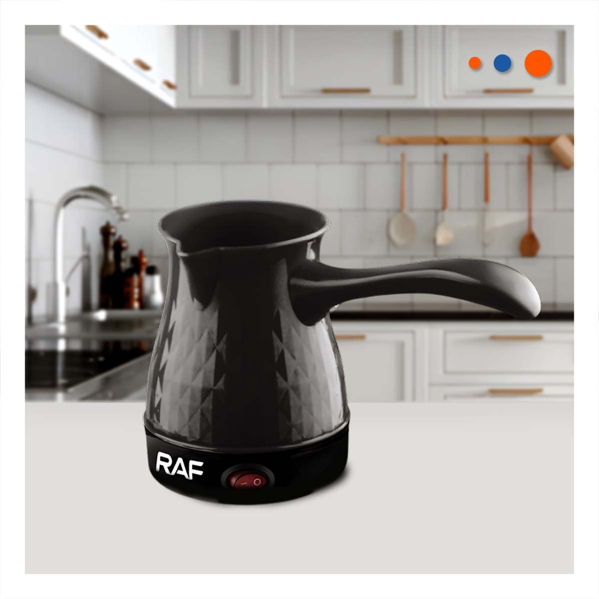 PACK6 MAQUINA TURCA DE 500ML NEGRO CON ACERO INOXIDABLE Y PLASTICO Y+REGALO STICKER - 3