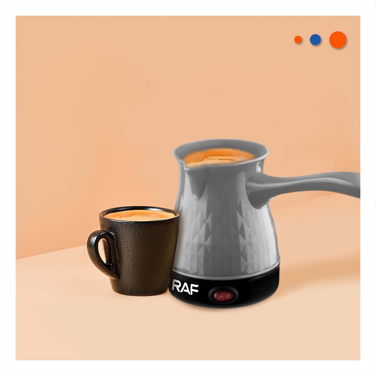 MAQUINA TURCA 500ML DE PLASTICO Y ACERO INOXIDABLE PLOMO PARA PREPARAR Y+LIGAS REGALO - 1