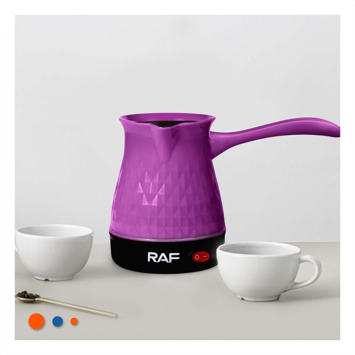 PACK2 APARATO DE 500ML MORADO PARA TURCO CON PLASTICO Y DE ACERO INOXIDABLE Y+REGALO STICKER - 5