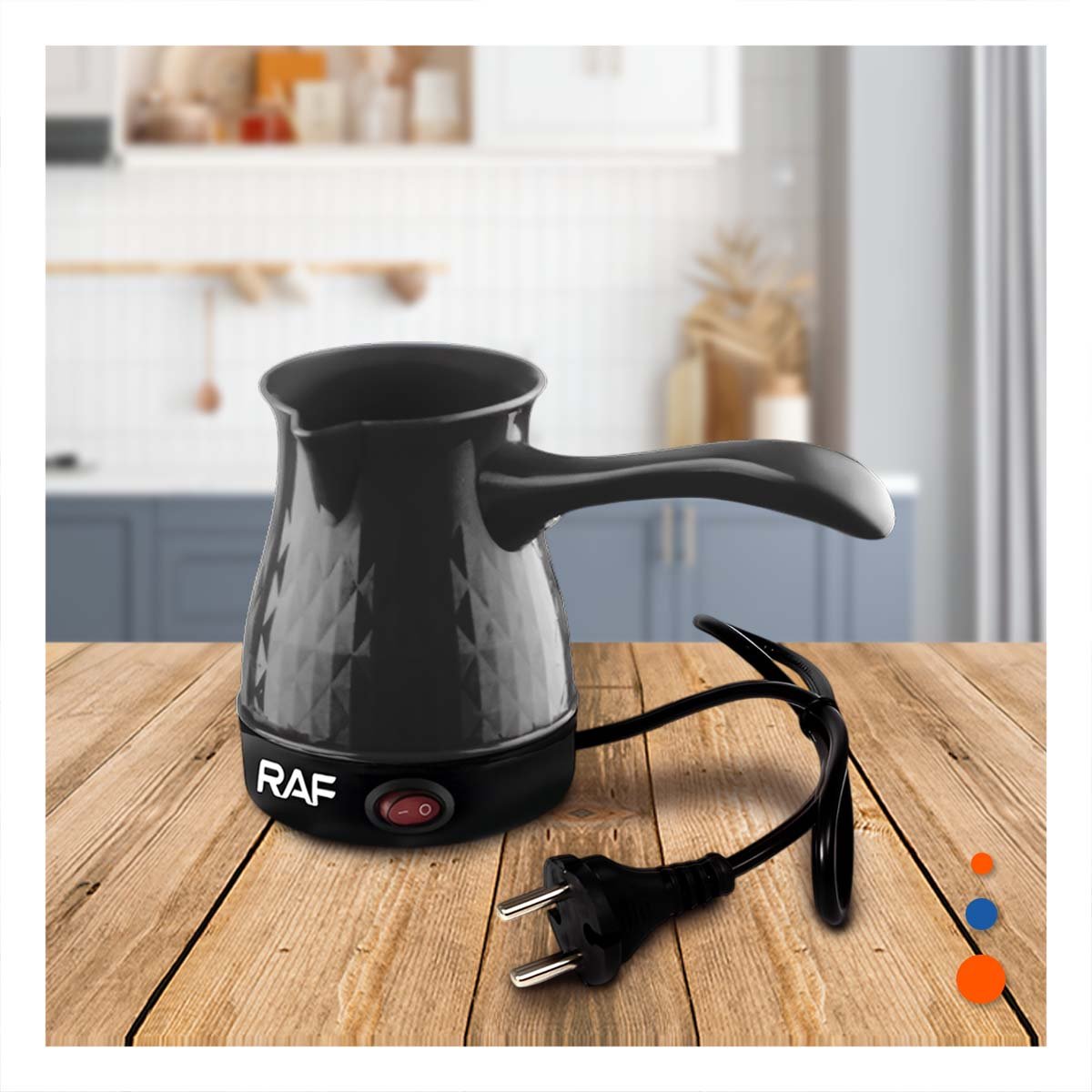 PACK12 HERVIDOR DE 500ML TURCO NEGRO CON PLASTICO Y ACERO INOXIDABLE DE DISENO Y+PAPEL REGALO - 3