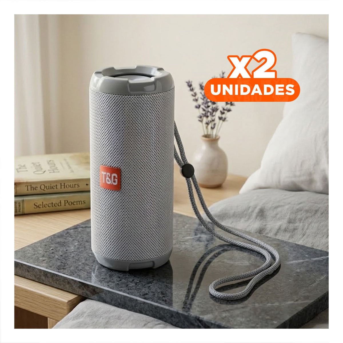 PACK2 EQUIPO PORTATIL COLOR PLOMO CON SONIDO ESTEREO Y TRANSPORTE FACIL Y+REGALO STICKER - 1