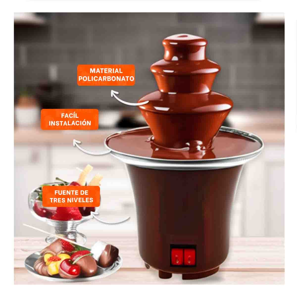 FUENTE DE 3 CAPAS ELECTRICA Y CHOCOLATE MARRON PARA TODA LA FAMILIA Y+LIGAS REGALO - 1