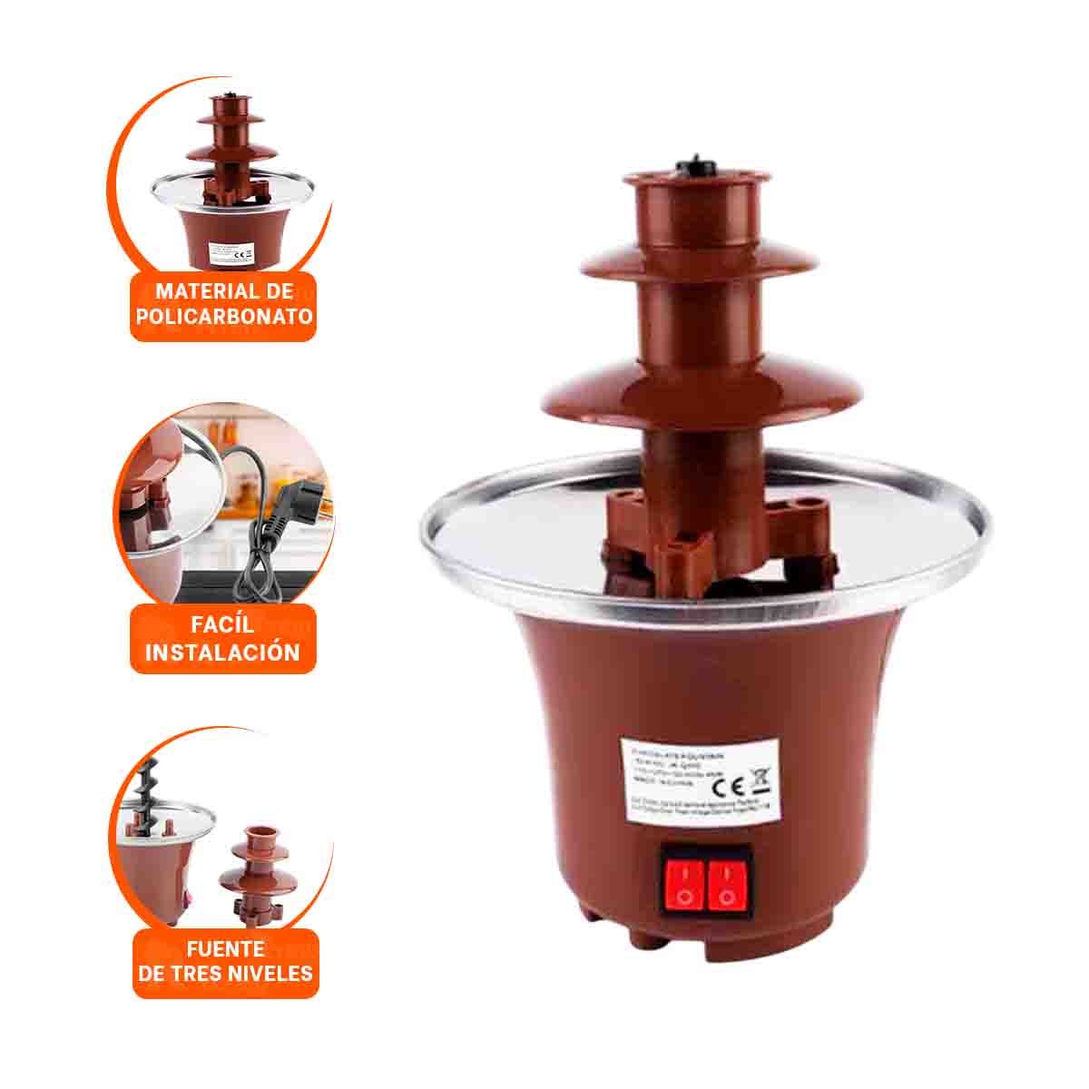 FUENTE DE 3 CAPAS ELECTRICA Y CHOCOLATE MARRON PARA TODA LA FAMILIA Y+LIGAS REGALO - 3