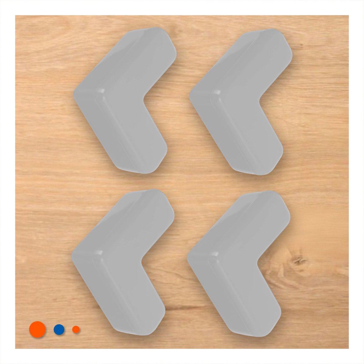 PACK6 PROTECTORES DE SEGURIDAD PARA ESQUINAS DE MUEBLES EN PLOMO - 3