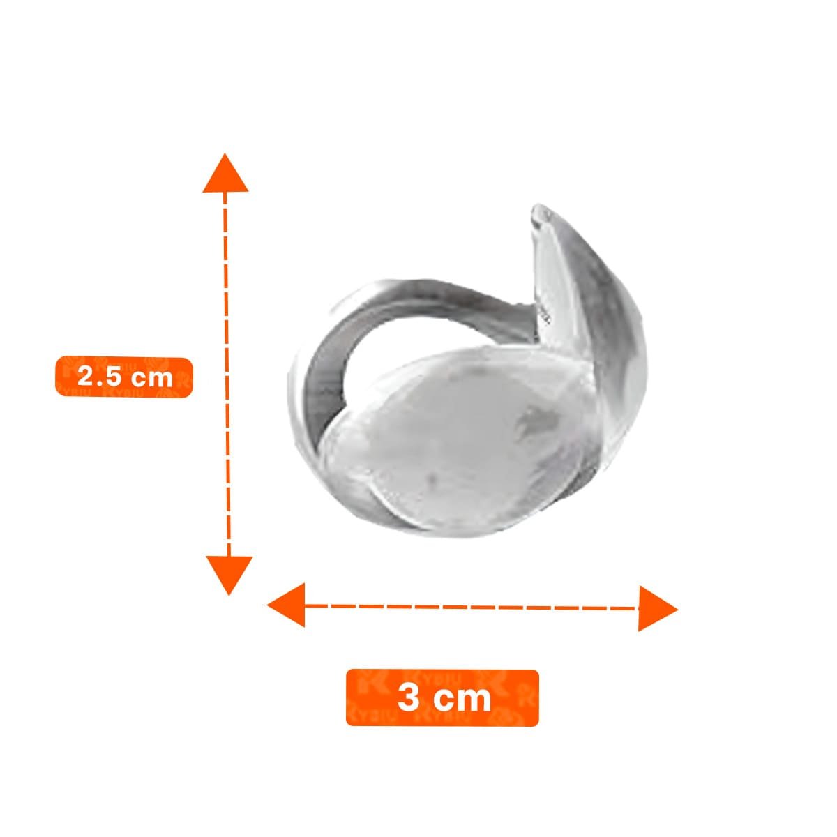 KIT 4 CUBIERTAS PARA ESQUINAS EN SILICONA TRANSPARENTE CIRCULAR PARA MUEBLES Y+POST IT - 4