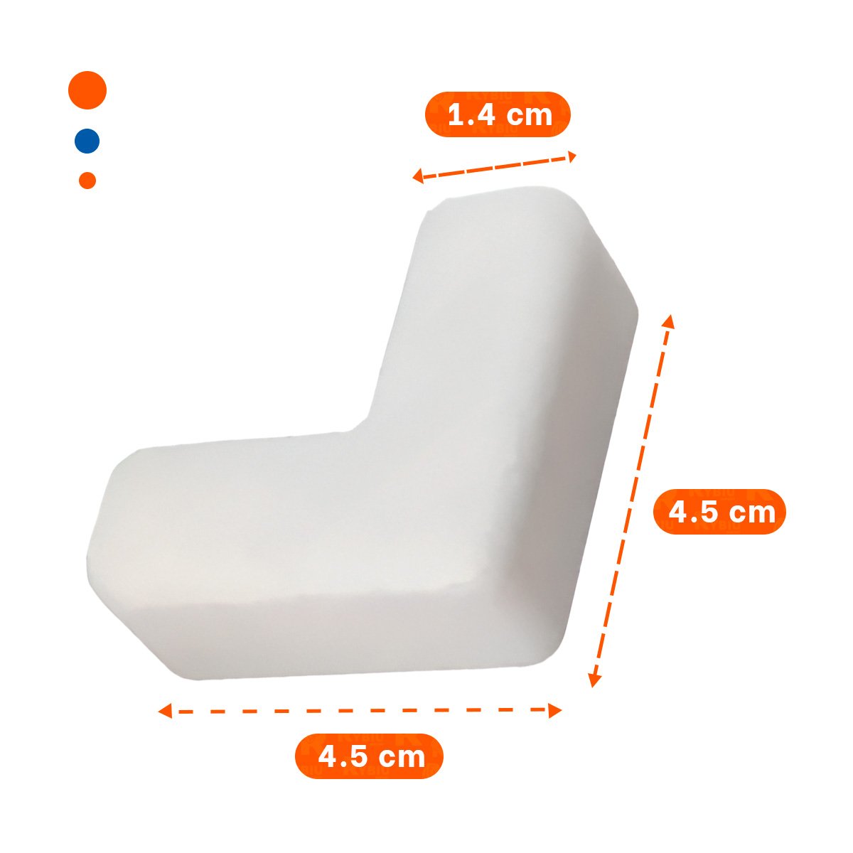 PACK6 RESGUARDOS PARA ESQUINAS DE SEGURIDAD INFANTIL BLANCO Y+PAPEL REGALO - 4
