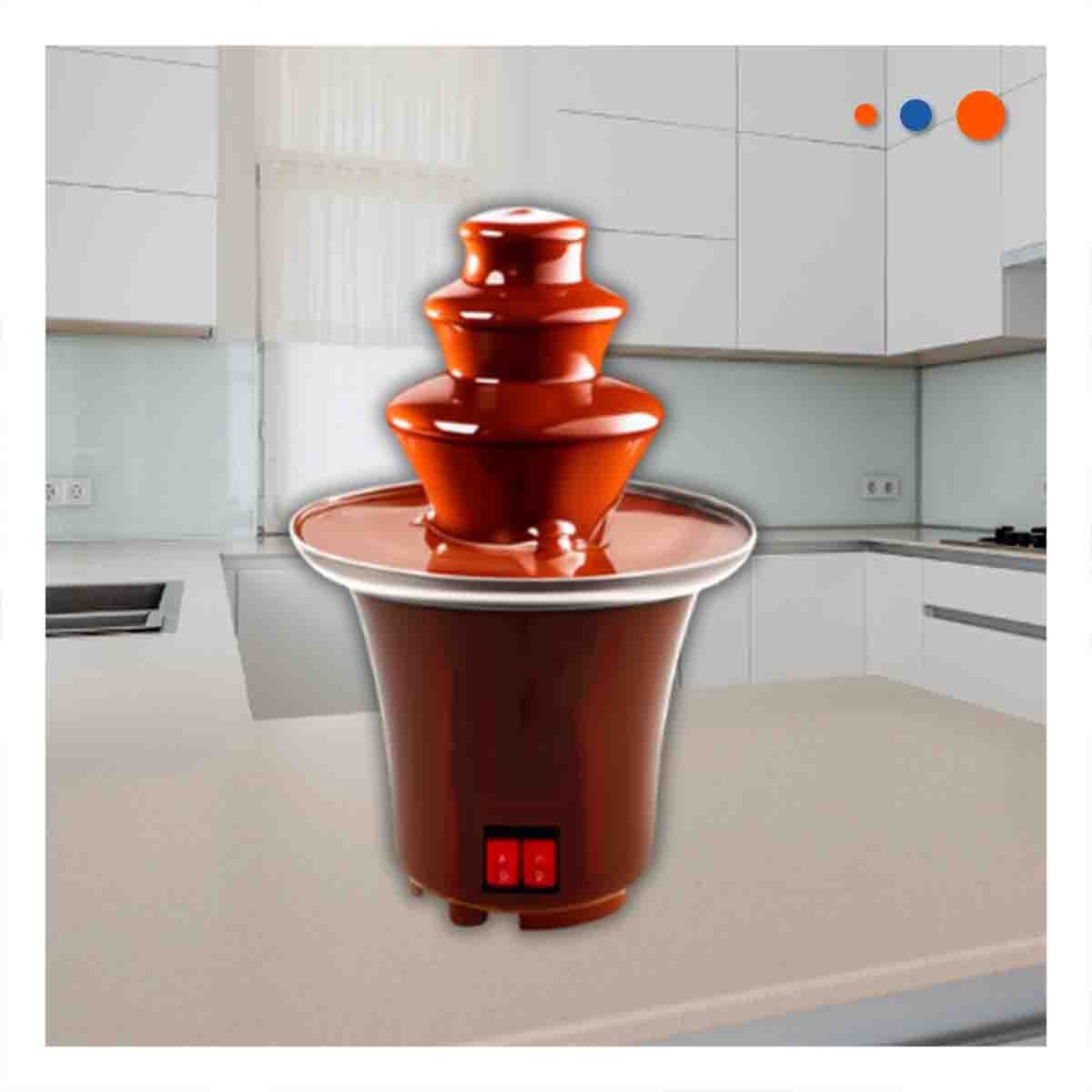 PACK6 MAQUINA DE CHOCOLATE MARRON DE 3 PISOS ELECTRICA PARA DULCES MOMENTOS - 5