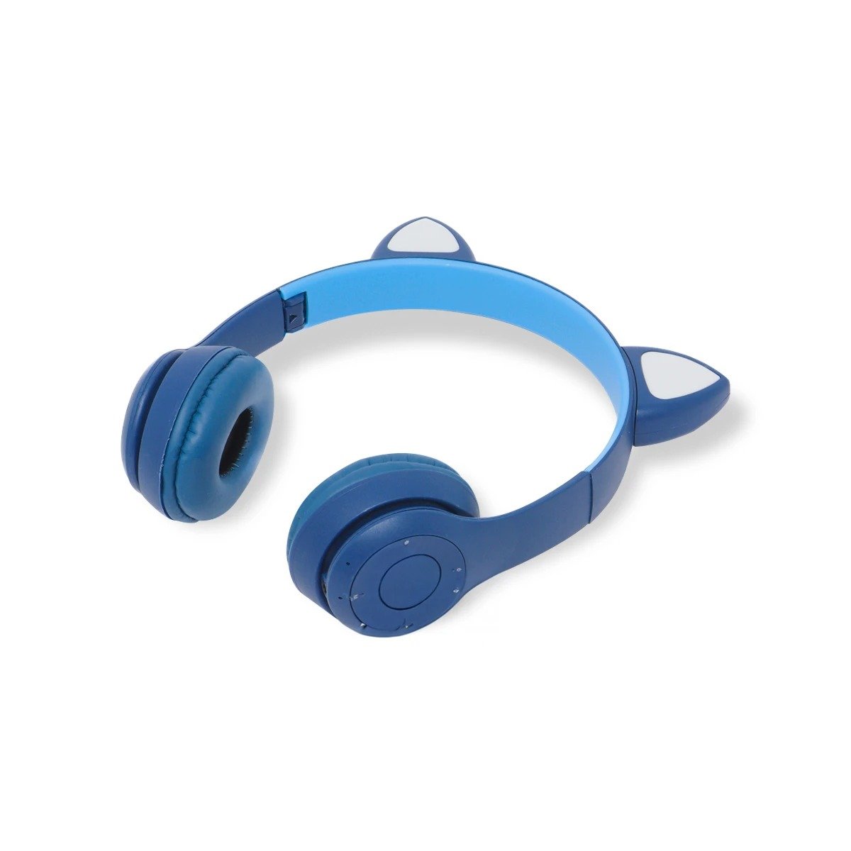 PACK4 AURICULARES TIPO GATO CON LUCES PARA COMPUTADORA Y JUEGOS AZUL Y+PAPEL REGALO - 3