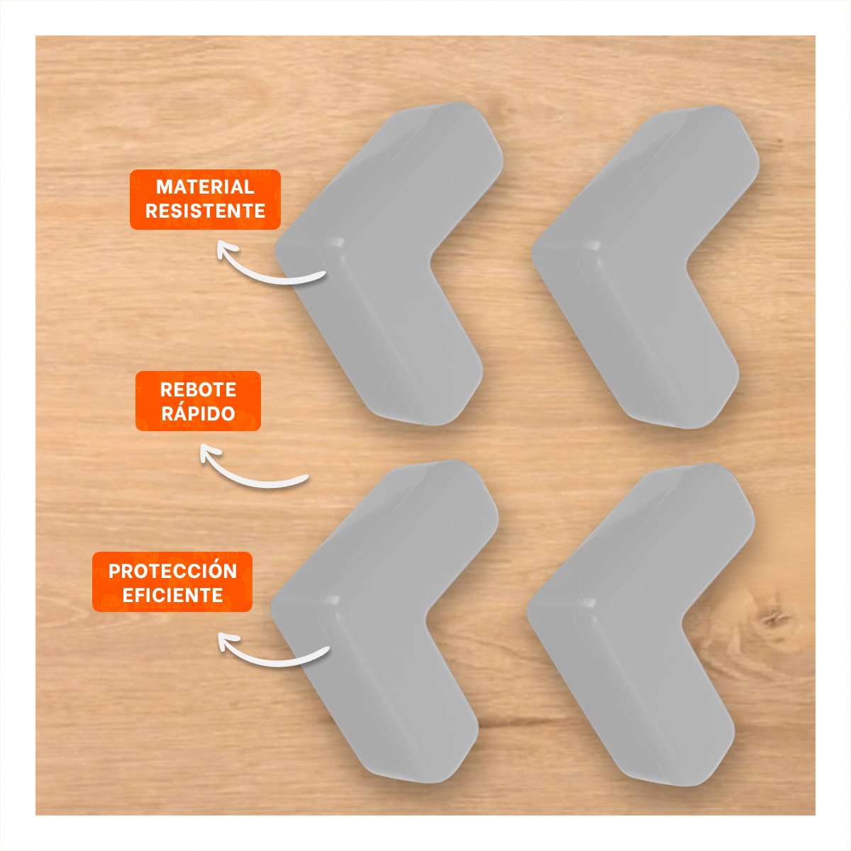 ACCESORIOS PARA ESQUINAS DE SEGURIDAD PARA MUEBLES EN HOGAR PLOMO Y+POST IT - 2