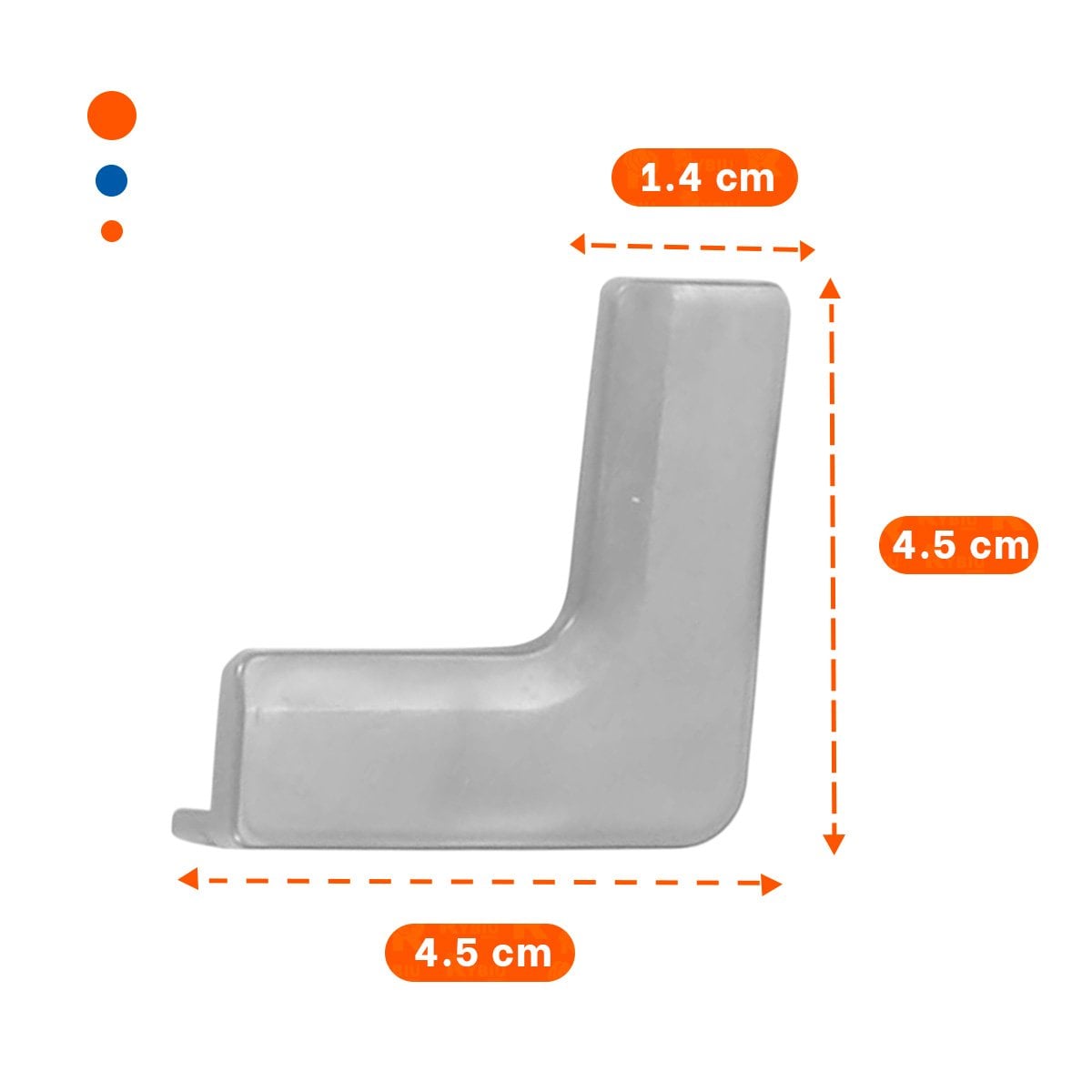ACCESORIOS PARA ESQUINAS DE SEGURIDAD PARA MUEBLES EN HOGAR PLOMO Y+POST IT - 4