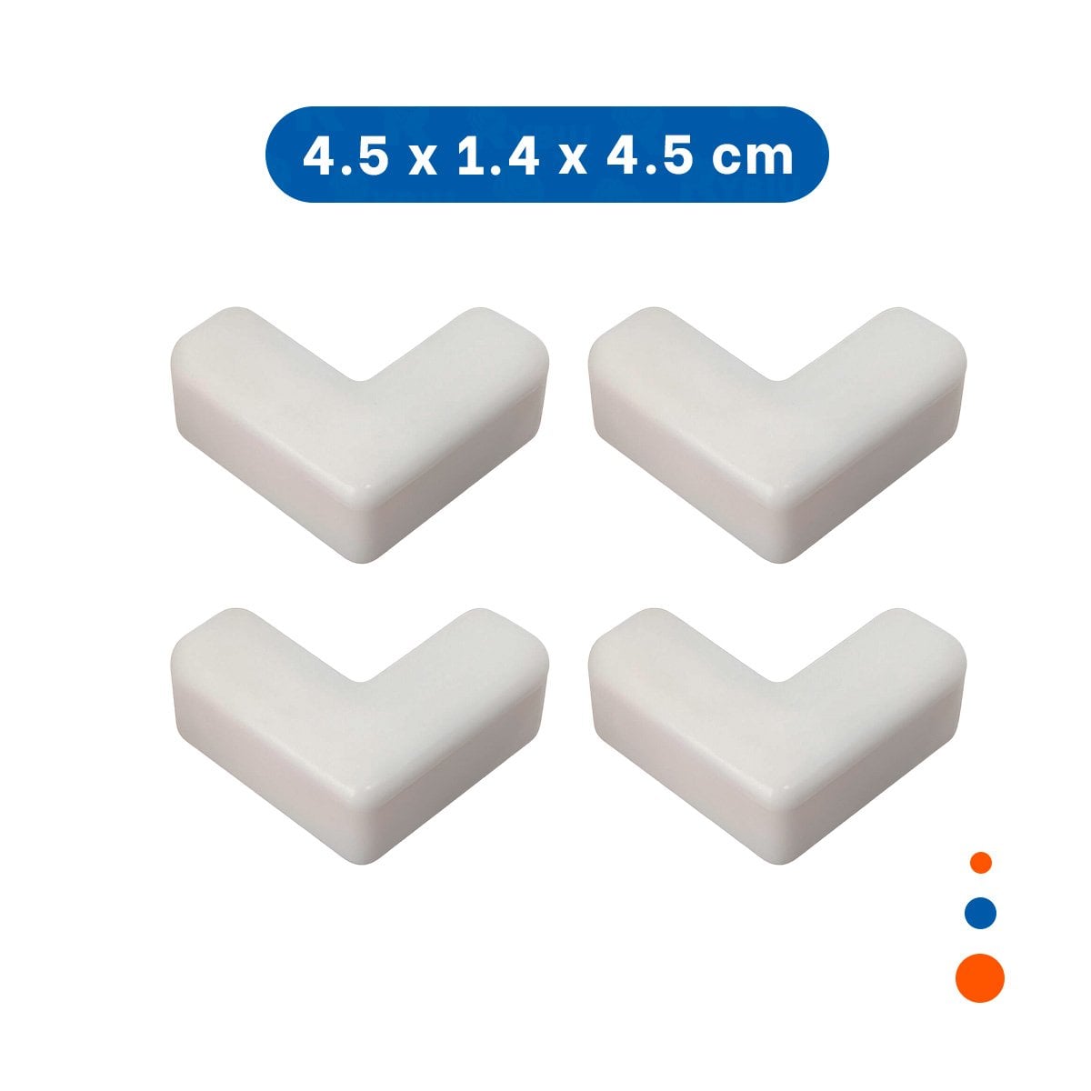 PROTECTORES ANTIGOLPES PARA ESQUINAS EN CASA COLOR BLANCO Y+LIGAS REGALO - 4