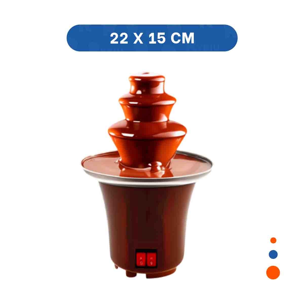 DISPOSITIVO DE CHOCOLATE MARRON DE 3 PISOS ELECTRICO PARA REPOSTERIA Y+REGALO STICKER - 4