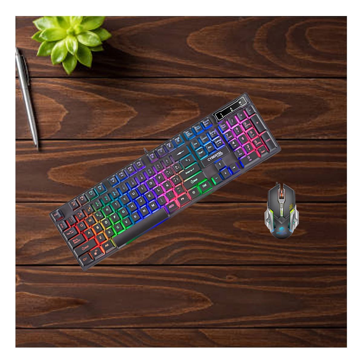 PACK2 COMBO GAMING CON TECLADO MOUSE Y MOUSE PAD NEGRO PARA PC ESCRITORIO Y+REGALO STICKER - 5