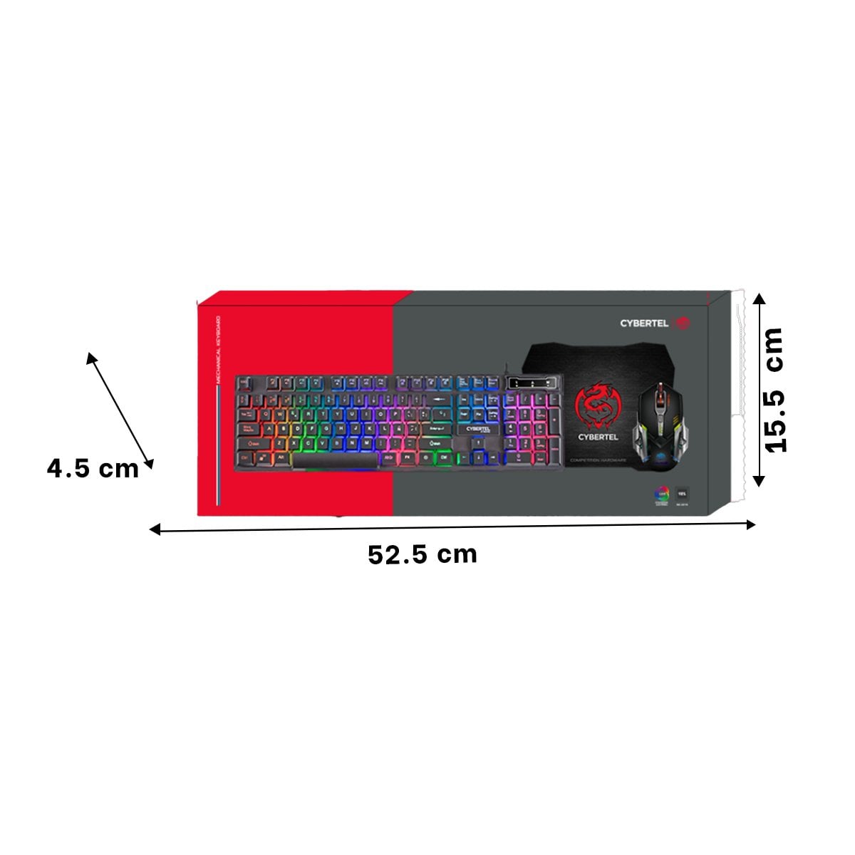 PACK2 PACK GAMER COLOR NEGRO CON TECLADO MOUSE Y MOUSE PAD PARA SETUP DE PC - 4