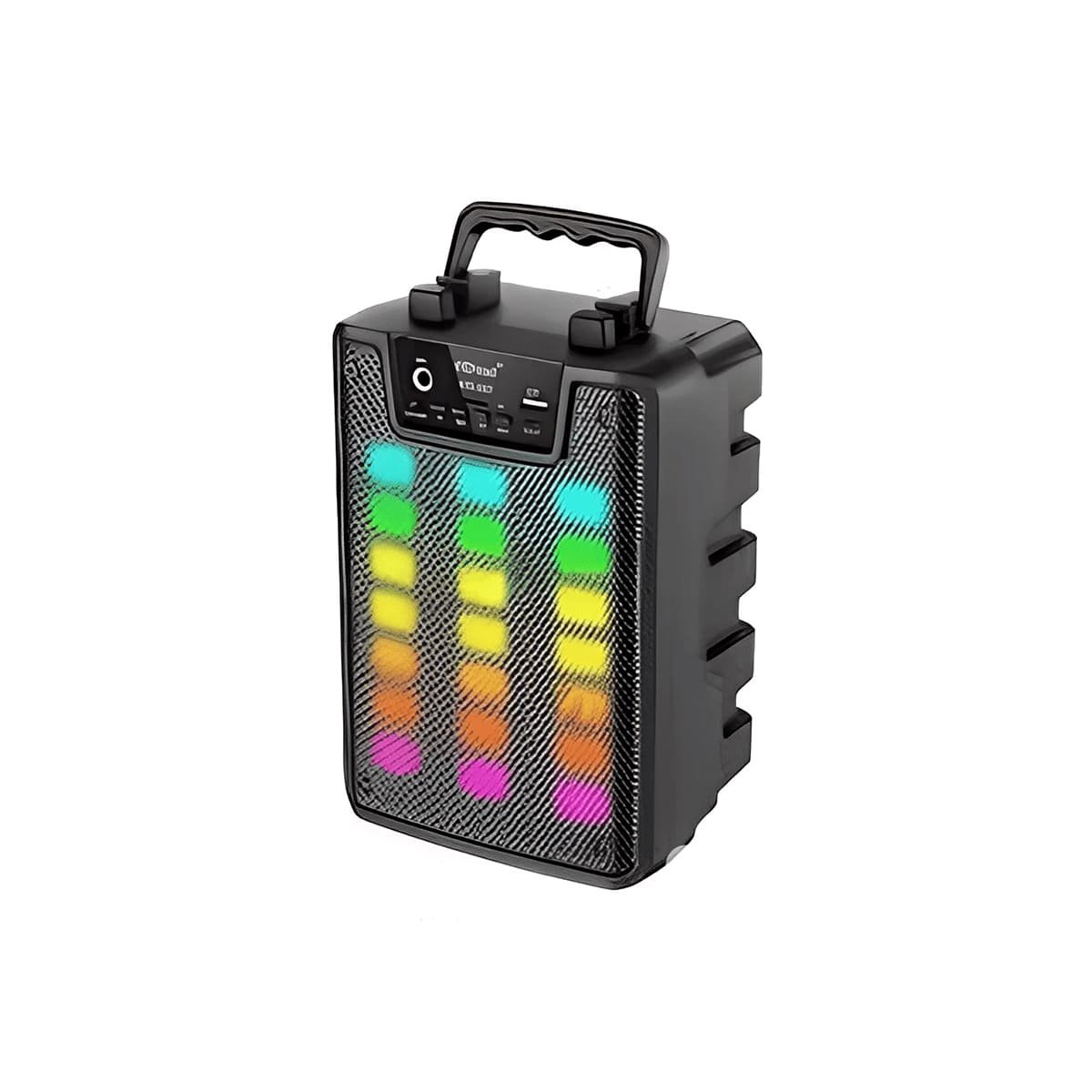 EQUIPO DE SONIDO CON MICROFONO 4 PULGADAS PARA MUSICA EN CASA COLOR NEGRO Y+LIGAS REGALO - 3