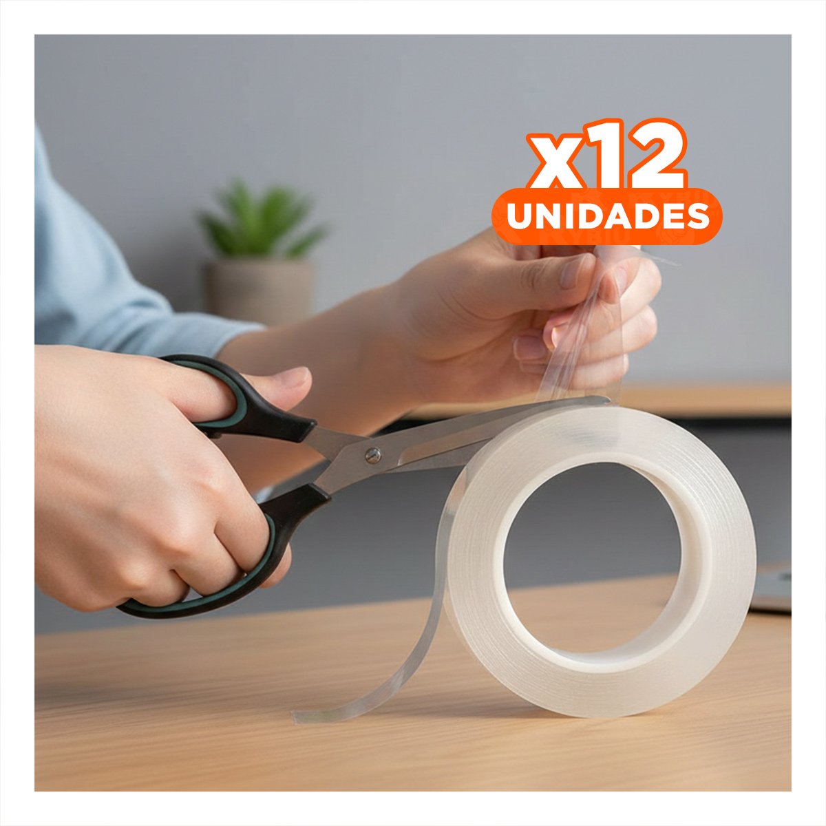 PACK12 ADHESIVO PARA HOGAR DOBLE CONTACTO DE 3 METROS MULTIFUNCIONAL - 1