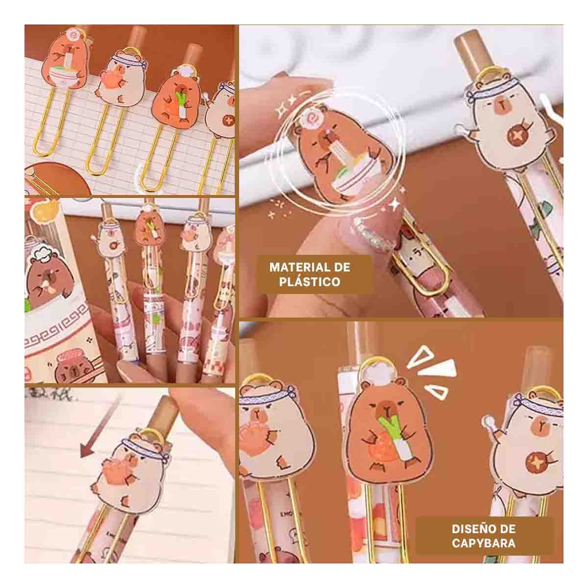 PACK12 BROCHES CAPY 4 PIEZAS LACIPEROS USO DECORATIVO DORADO Y+PAPEL REGALO - 2