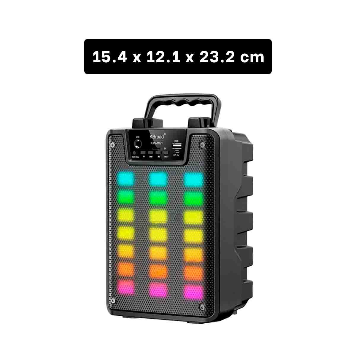 PACK12 PARLANTE CON MICROFONO 4 PULGADAS PARA KARAOKE Y FIESTAS COLOR NEGRO - 3