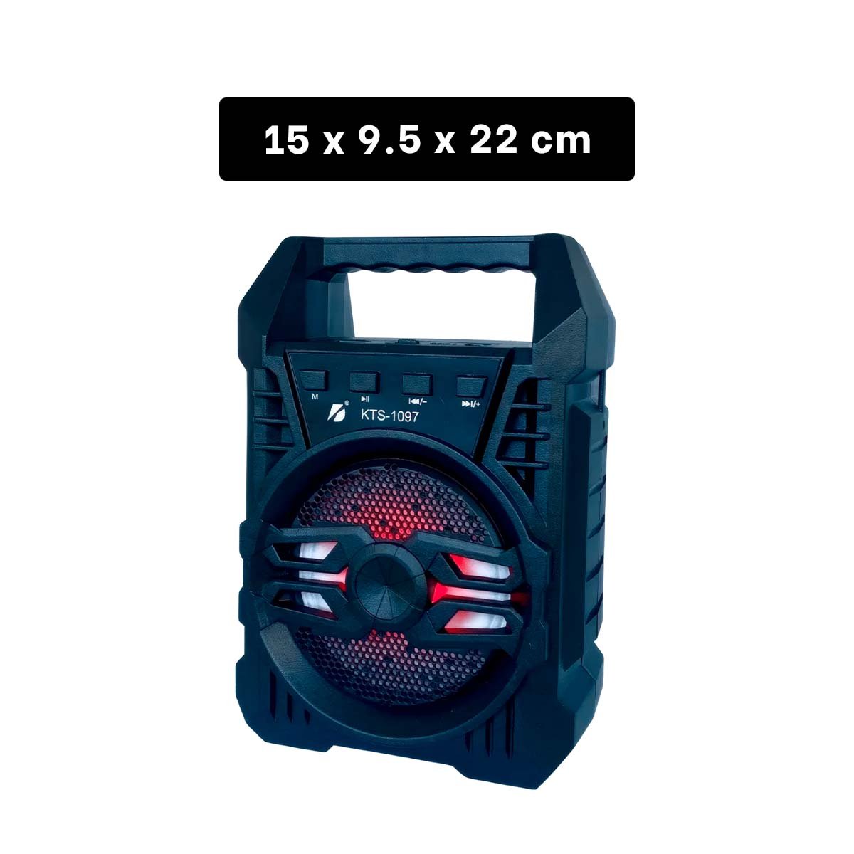 PACK6 ALTAVOZ PORTATIL CON 4 PULGADAS COLOR NEGRO PARA FIESTAS Y+PAPEL REGALO - 4