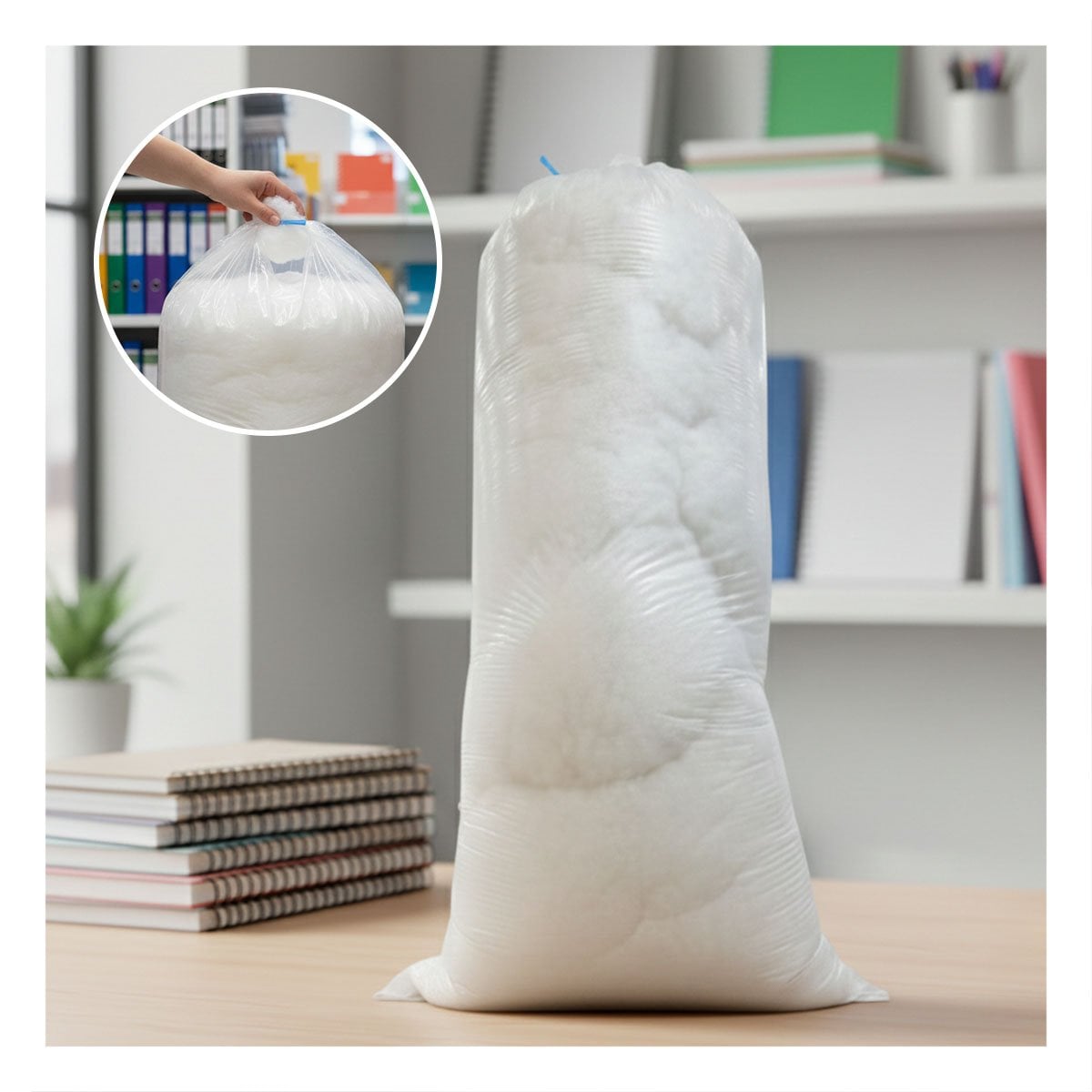 PACK6 EMBALAJE PRACTICO DE NAPA 5KG BLANCO SEGURO Y+PAPEL REGALO - 2