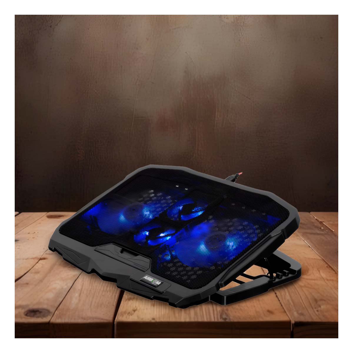 PACK2 ENFRIADOR PARA LAPTOP 4 VENTILADORES COMPACTO Y POTENTE NEGRO - 2