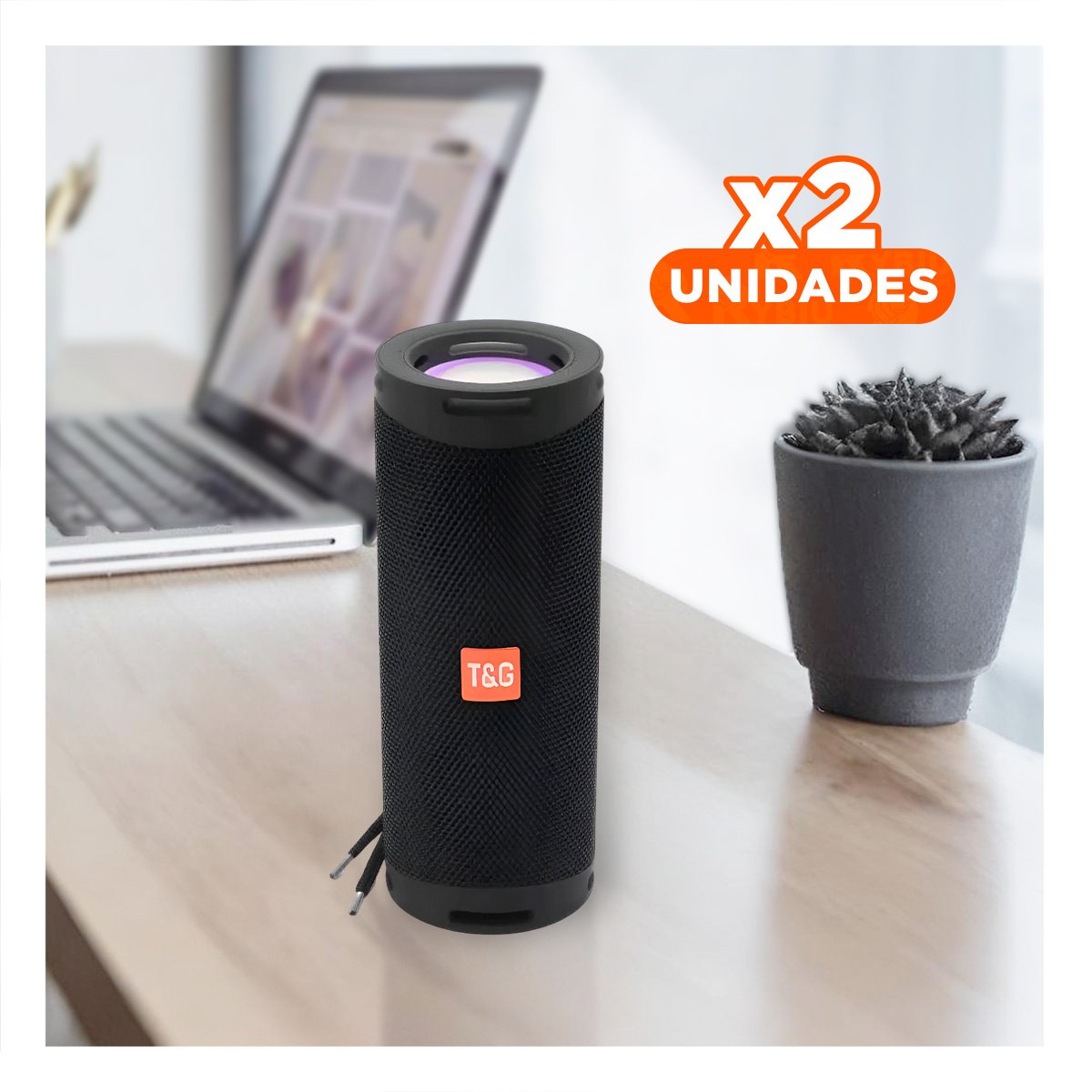 PACK2 EQUIPO PORTATIL COLOR NEGRO CON SONIDO ESTEREO Y TRANSPORTE FACIL Y+REGALO STICKER - 1