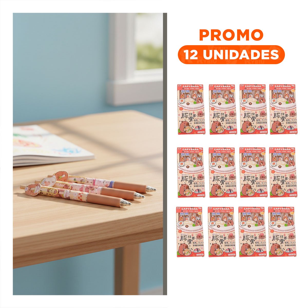 PACK12 SUJETADORES CAPY 4 PIEZAS LACIPEROS USO DIARIO DORADO Y+REGALO STICKER - 1