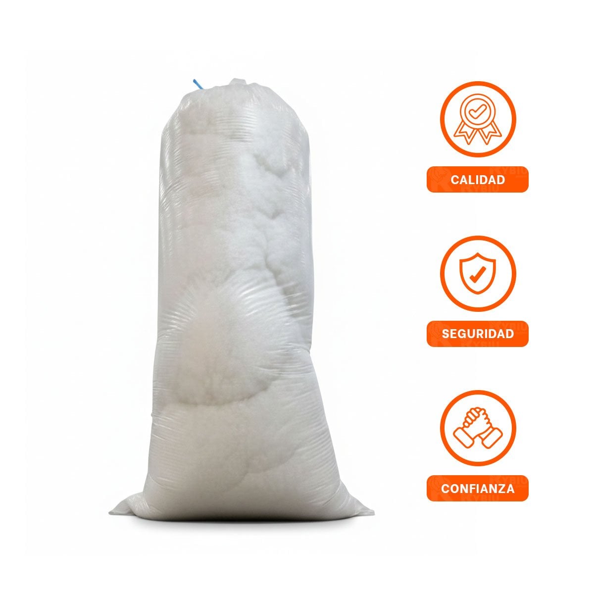 COSTAL REFORZADO DE NAPA 5KG BLANCO PARA TRANSPORTE - 3