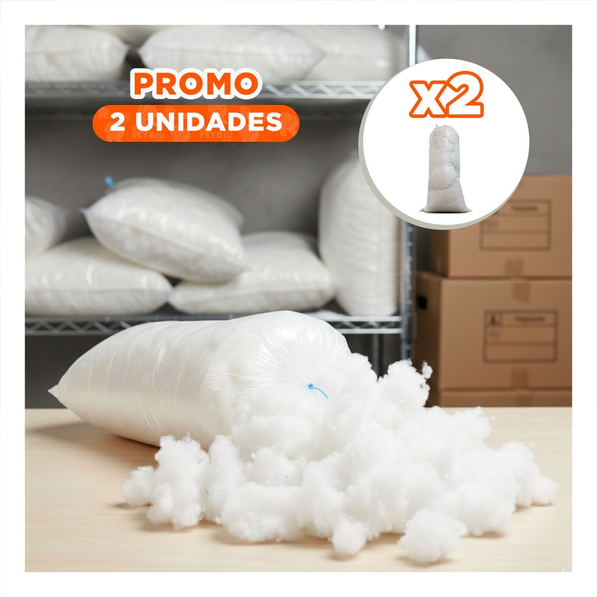 PACK2 SACO PRACTICO DE NAPA 5KG BLANCO PARA CASA Y+REGALO STICKER - 1