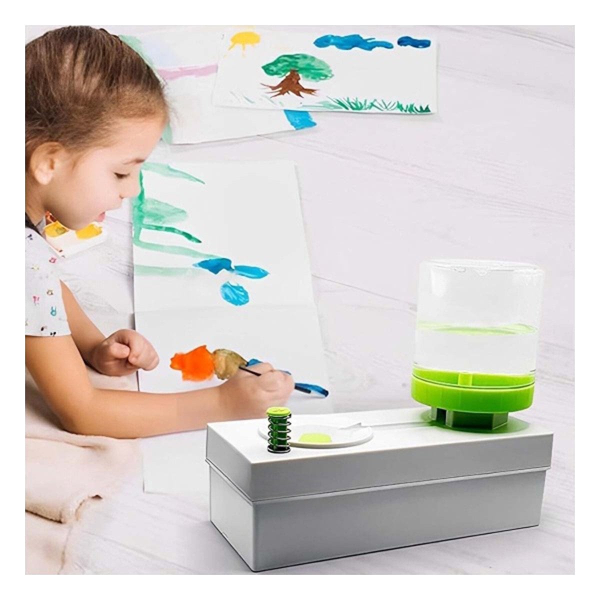 PACK6 UTIL ESCOLAR BLANCO PARA LIMPIEZA DE PINCELES - 3