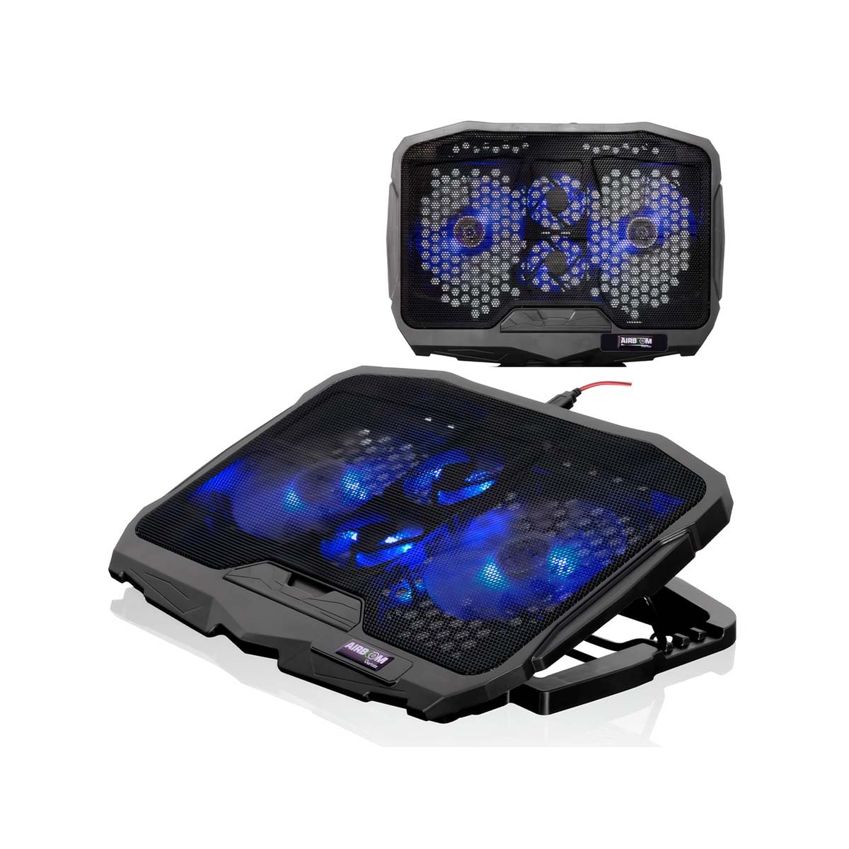 AIREADOR PARA LAPTOP 4 VENTILADORES LIGERO Y DURABLE NEGRO Y+LIGAS REGALO - 3