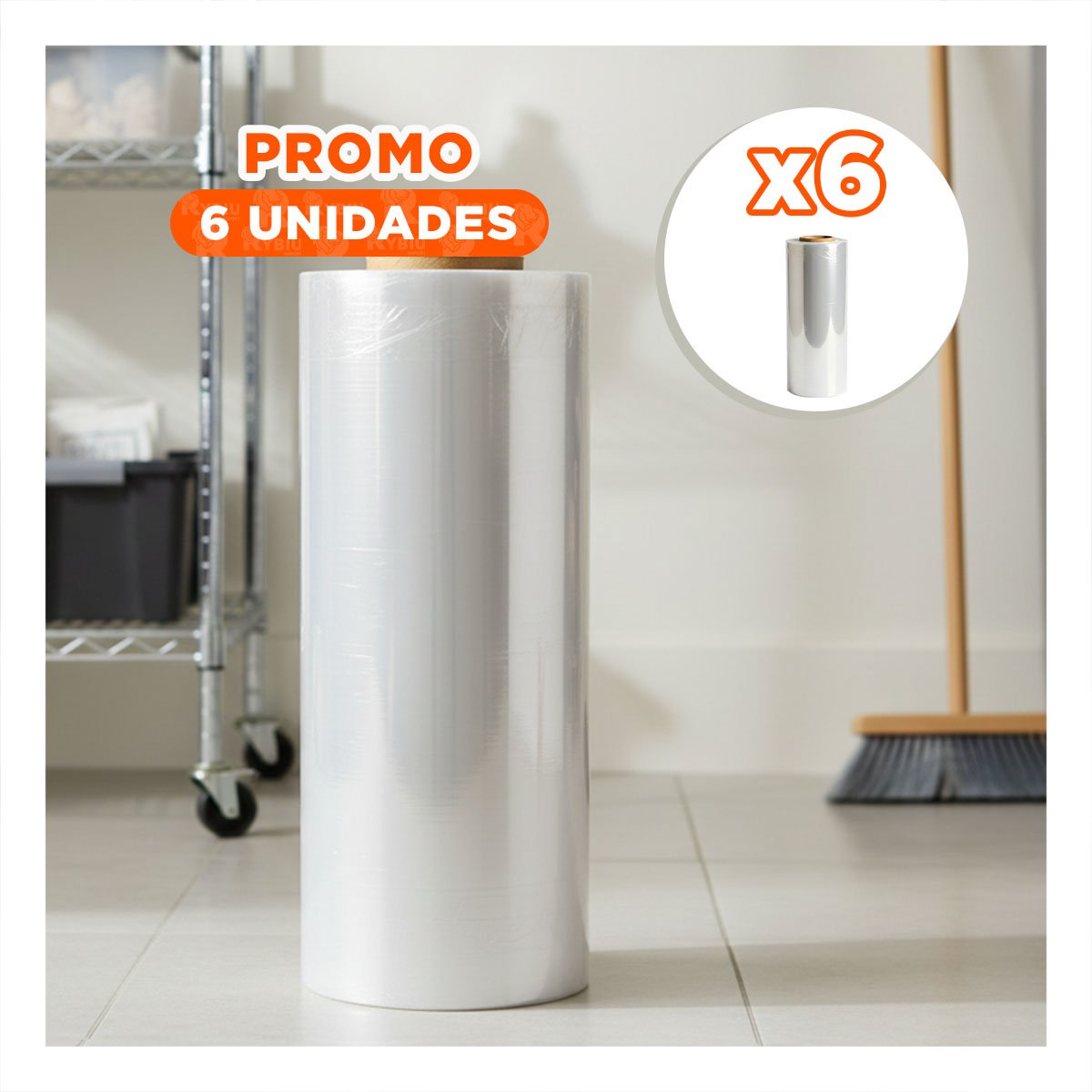 PACK6 DURADERO 12 PULGADAS 3K COMERCIAL TRANSPARENTE PARA EVENTO Y+REGALO STICKER - 1