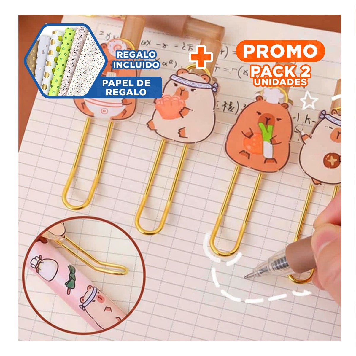 PACK2 SUJETADORES PARA CABELLO CAPY 4 PIEZAS LACIPEROS CAJA Y+PAPEL REGALO - 1
