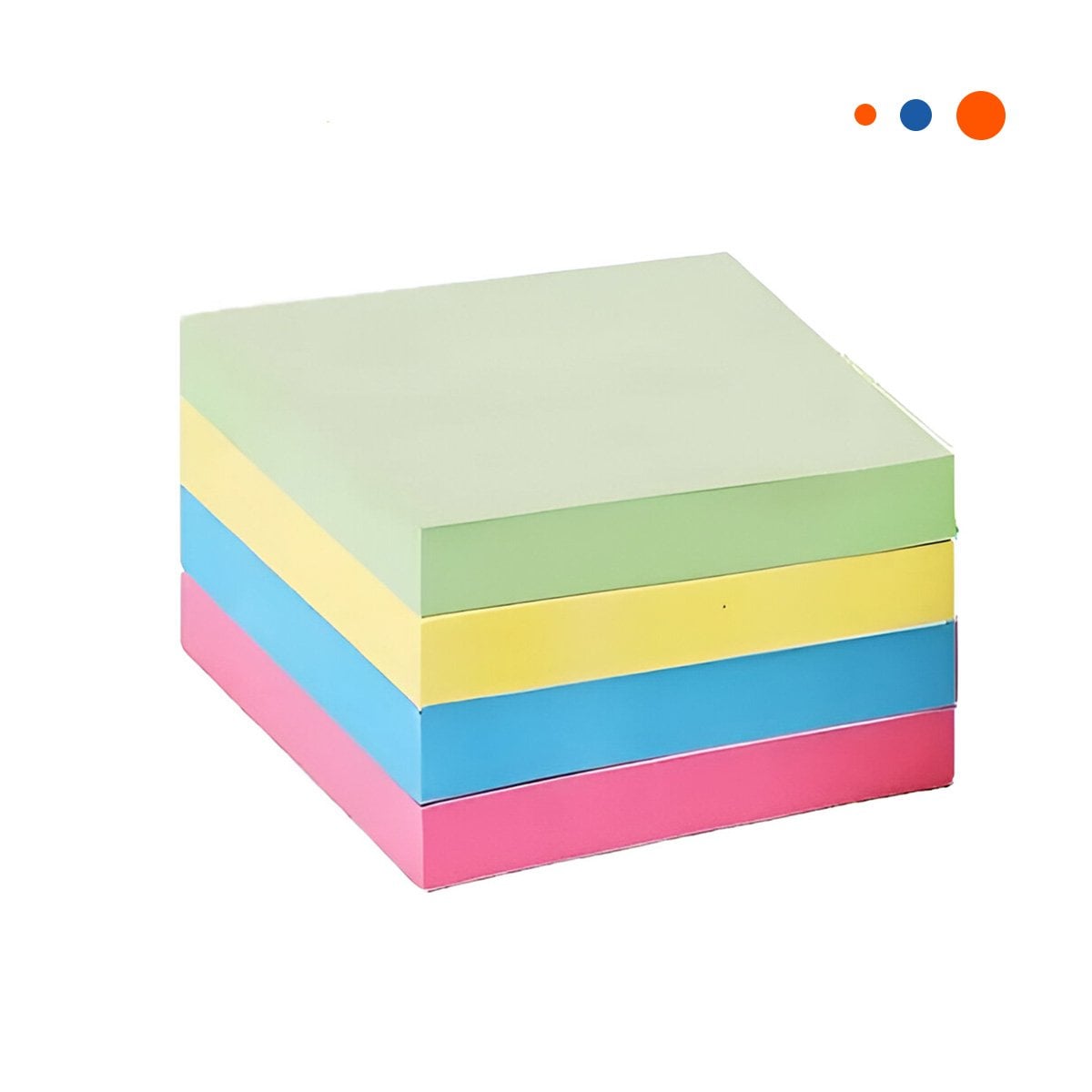 PACK4 ETIQUETAS CUADRADAS ADHESIVAS 7,6CM 4 PZS MULTICOLOR Y+PAPEL REGALO - 3