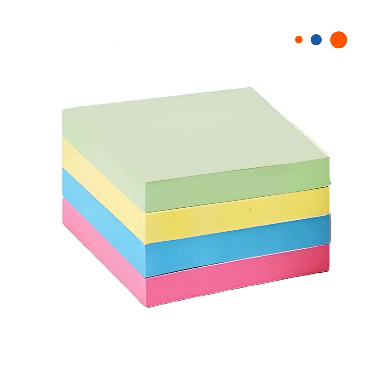 NOTAS CUADRADAS ADHESIVAS 7,6CM 4 PZS MULTICOLOR Y+REGALO STICKER - 3
