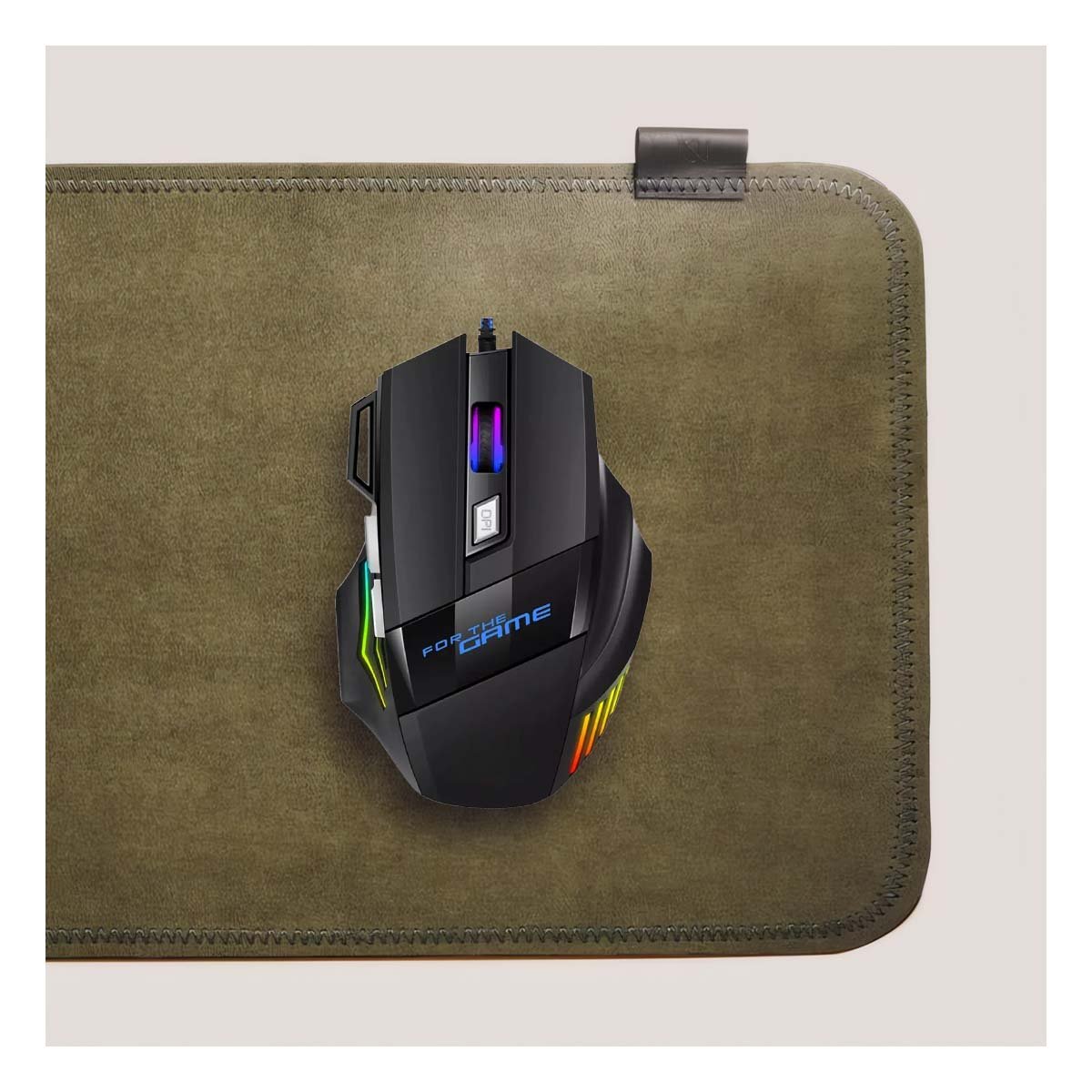 MOUSE GAMER NEGRO PARA PC Y LAPTOP RESPUESTA RAPIDA - 3