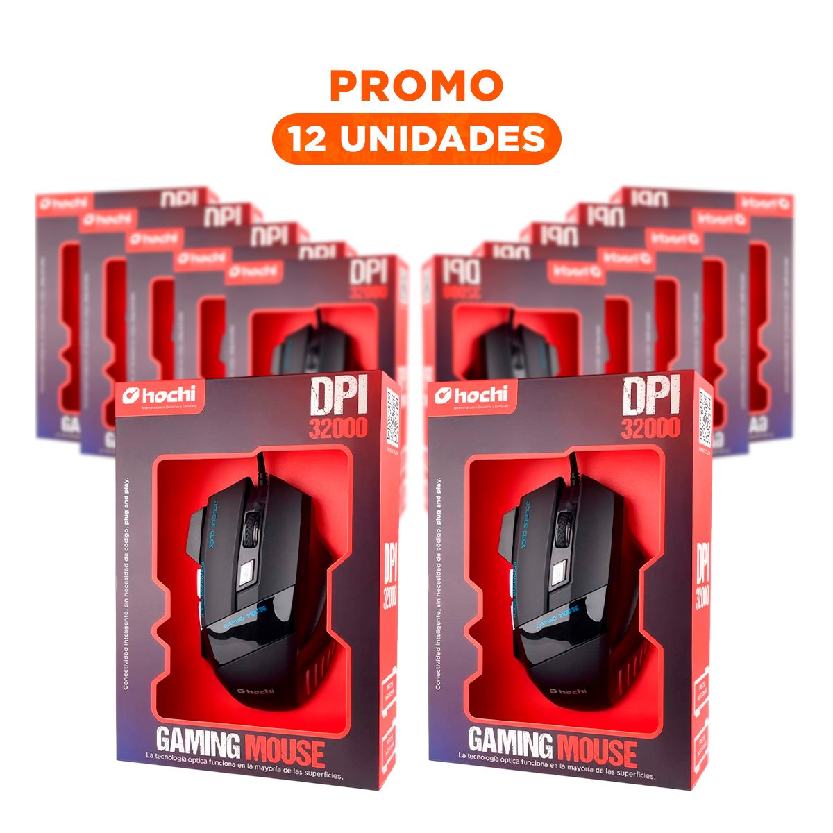 PACK2 MOUSE GAMER PARA PC Y LAPTOP COLOR NEGRO MOVIMIENTO RAPIDO Y+REGALO STICKER - 1