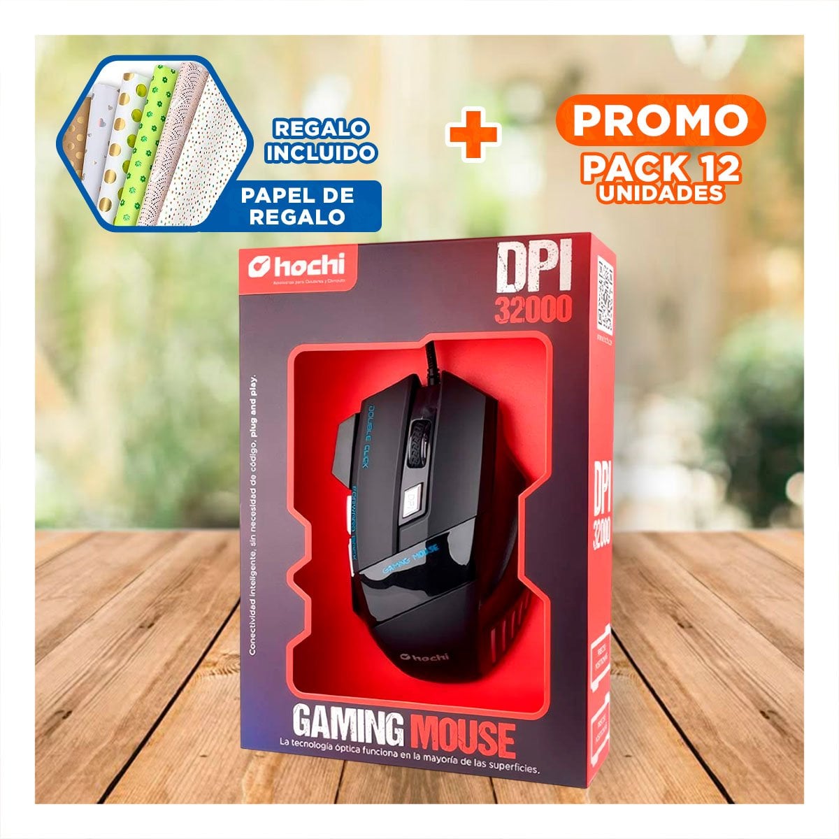 PACK12 CONTROLADOR GAMER NEGRO PARA PC Y LAPTOP MOVIMIENTO FLUIDO Y+REGALO STICKER - 1