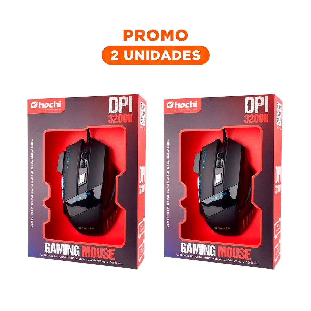 PACK12 APUNTADOR GAMER PARA PC NEGRO MANEJO AGIL Y+PAPEL REGALO - 1