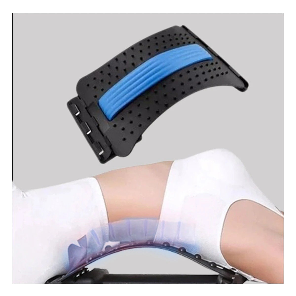 PACK2 SOPORTE ERGONOMICO LUMBAR AZUL PARA DESCANSO Y+REGALO STICKER - 5
