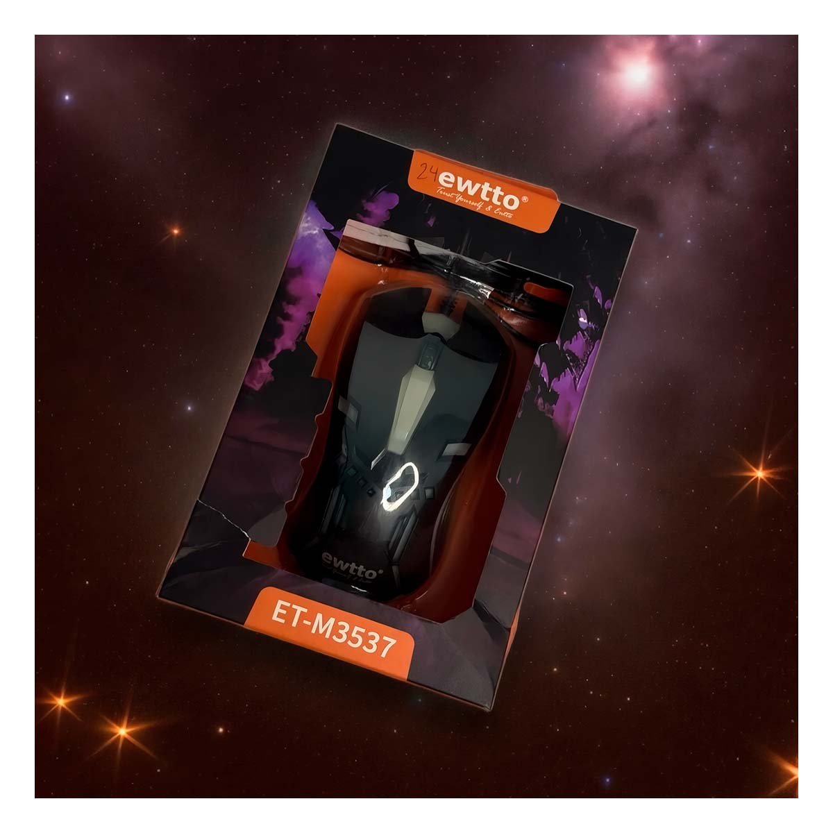 PACK6 MOUSE GAMER NEGRO PARA LAPTOP Y PC CONTROL PRACTICO Y+REGALO STICKER - 5