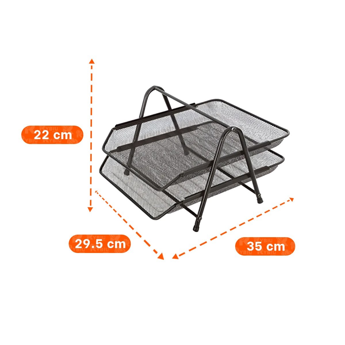 PACK4 PRACTICO DOCUMENTOS 2 NIVELES NEGRO PARA OFICINA - 4
